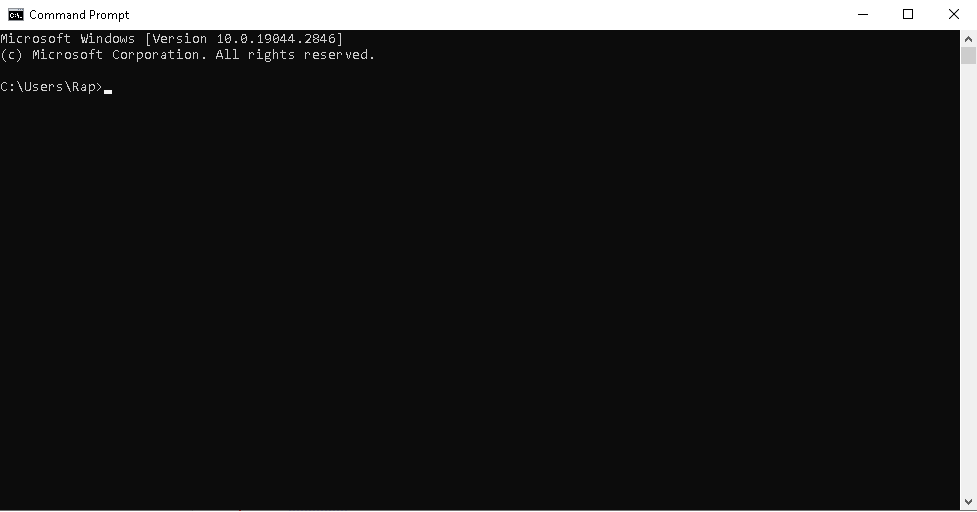 Using Command Prompt (CMD) 