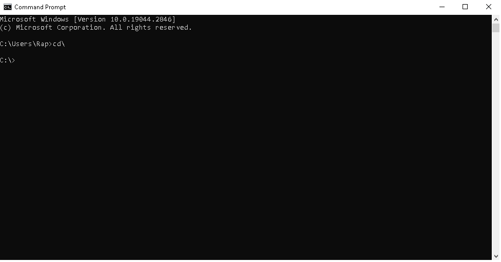 Using Command Prompt (CMD) 